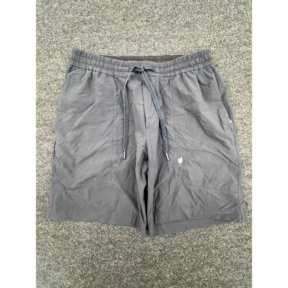 Lululemon Athletic Shorts Mens Large Gray Mid Rise Casual Drawstring Running